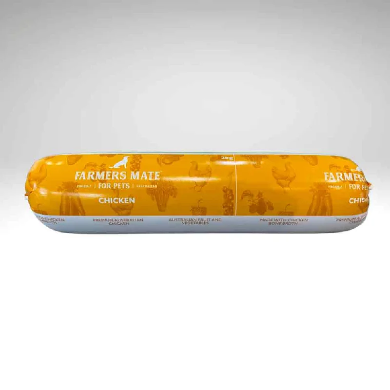 Farmers Mate Chicken Cooked Dog Food Roll 1kg