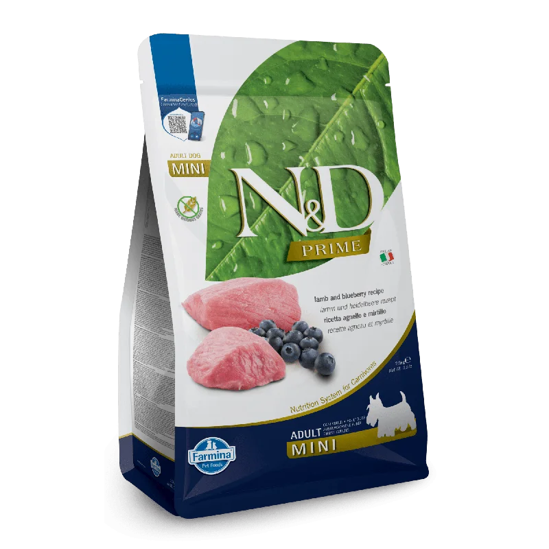 Farmina N&D Prime Grain Free Lamb & Blueberry Mini Adult Dry Dog Food