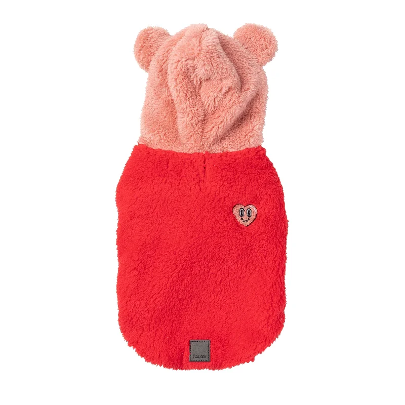 Fuzzyard Dog Apparel Winnie Hoodie Red Size 2 XSmall***