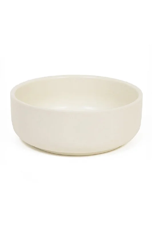 Great and Small Cream Stoneware Bowl