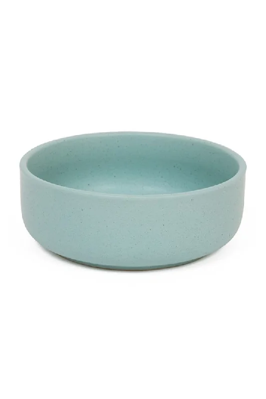 Great and Small Teal Stoneware Bowl