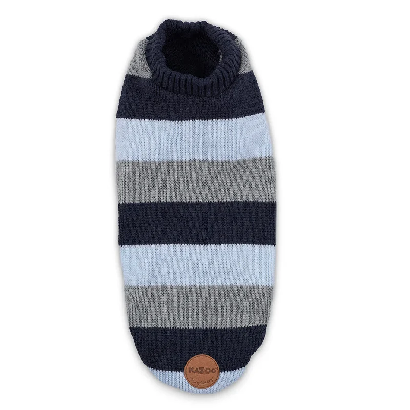 Kazoo Apparel Knit Chestie Jumper Blue Stripe Medium 46.5cm ***