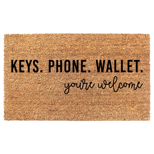 Keys Phone Wallet You're Welcome