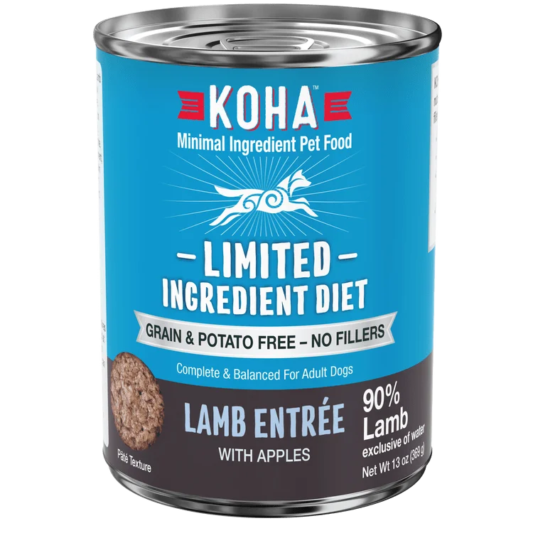 KOHA Grain & Potato Free Special Diet:Limited Ingredient Diet Lamb Entree with Apples Single Canned Dog Food