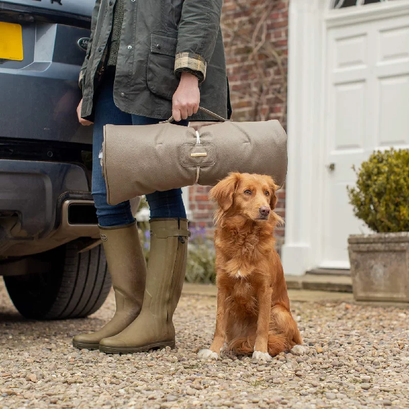 Travel Mat in Camel Rhino Tough Faux Leather by Lords & Labradors