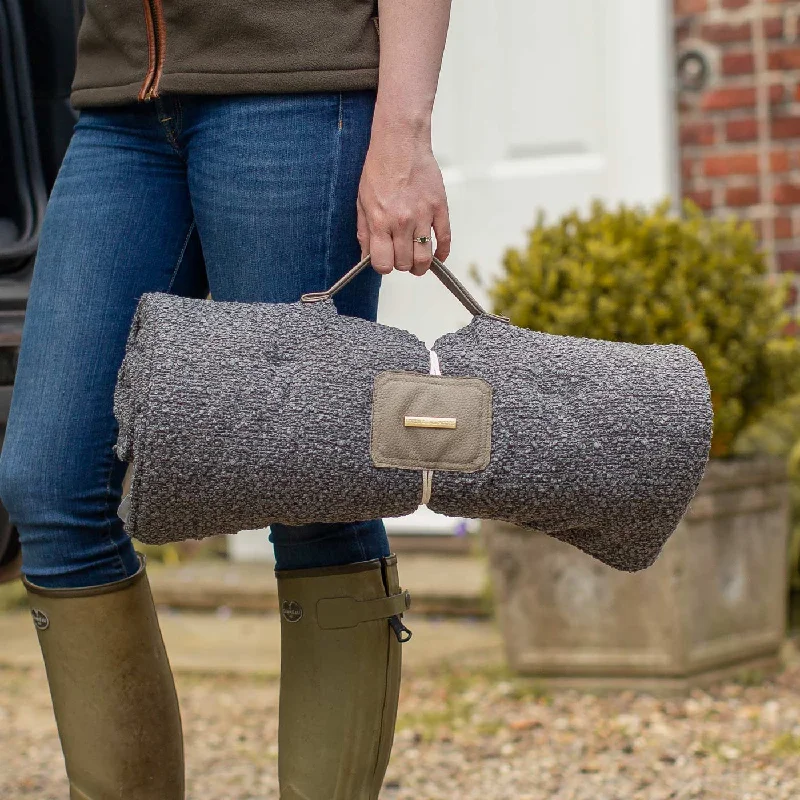 Travel Mat in Granite Bouclé by Lords & Labradors