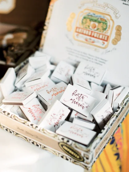 Monogrammed Wedding Custom Matchboxes