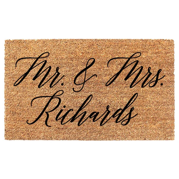 Mr. & Mrs. Custom Doormat