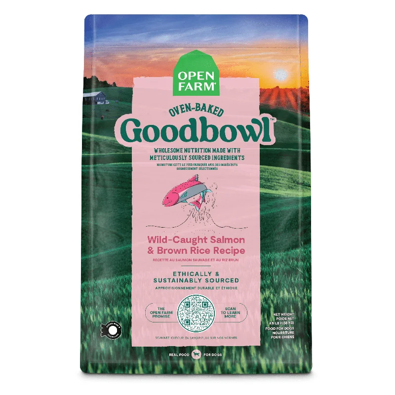 Open Farm Goodbowl Wild-Caught Salmon and Brown Rice Recipe Baked Dry Dog Food