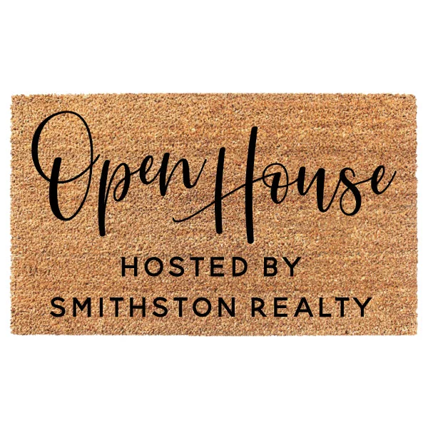 Open House Realtor Custom Doormat