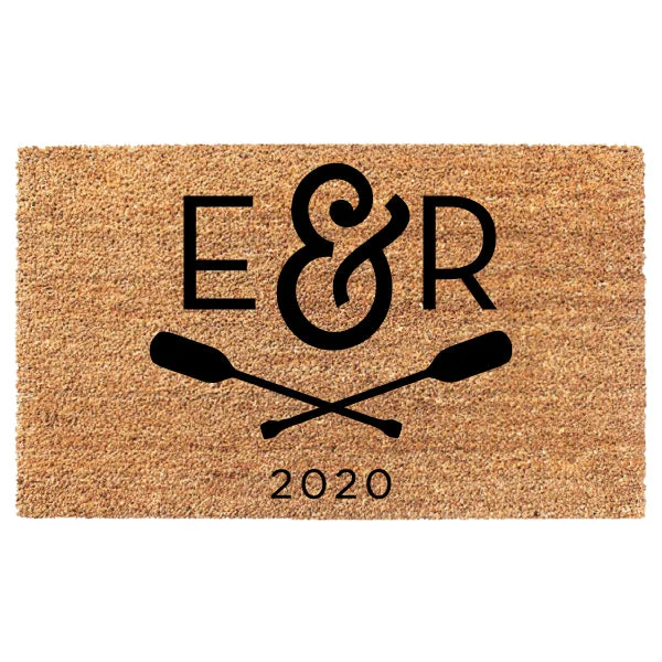 Oars Custom Initials Doormat