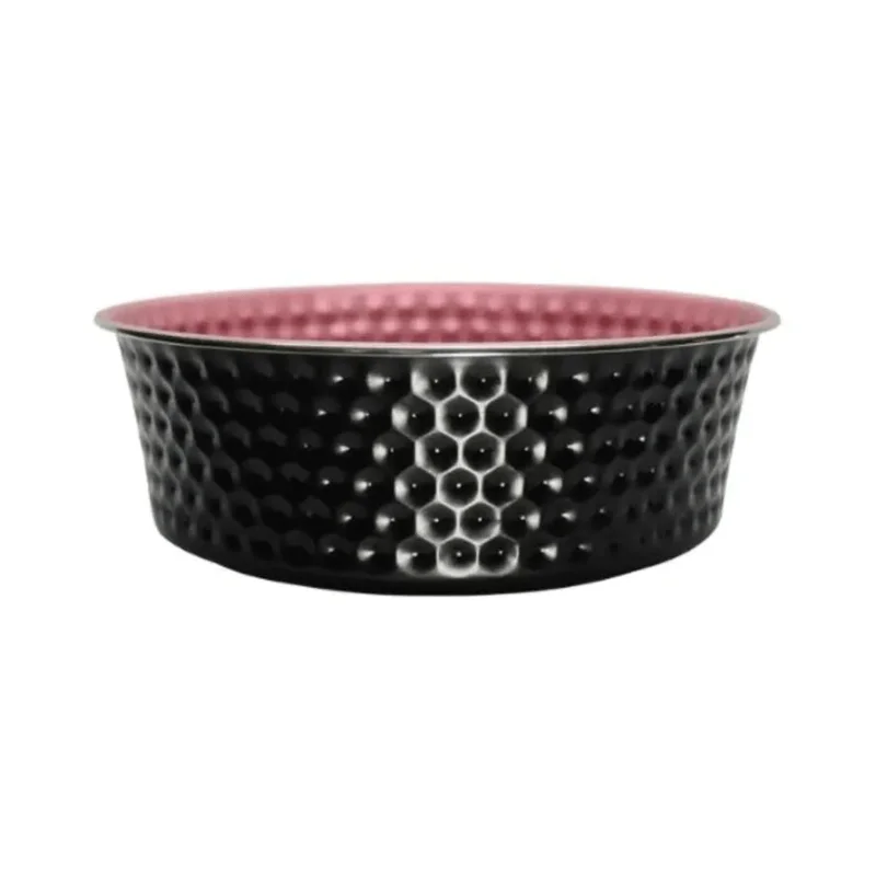 Pet Bowl - Hammered Stainless Steel