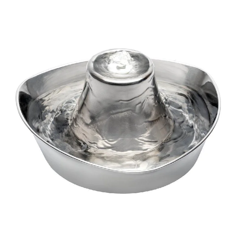 Seaside Stainless Steel Pet Fountain - 1.8 L