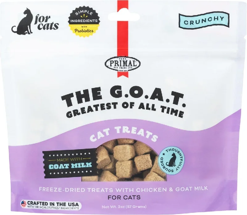 Primal The G.O.A.T. Chicken & Goat Milk for Cats! Recipe Treats for Cats