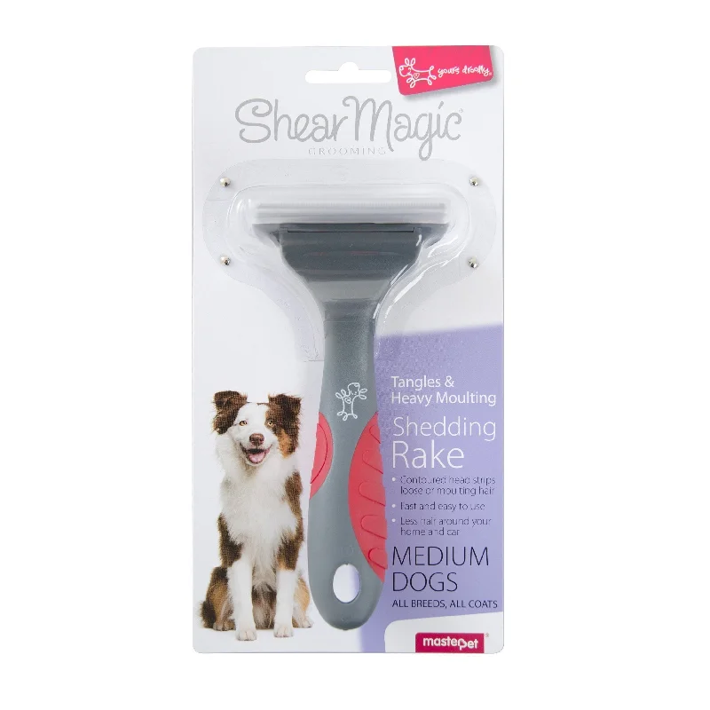 Yours Droolly Shear Magic Shedding Rake for Medium Dogs