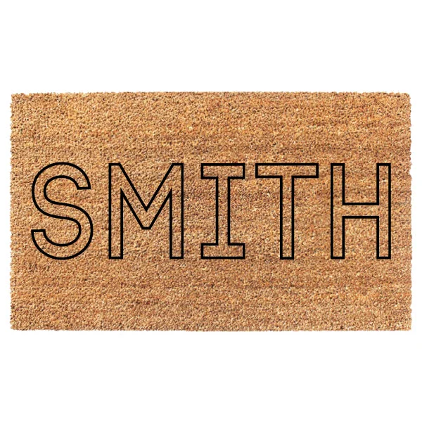 Modern Last Name Doormat