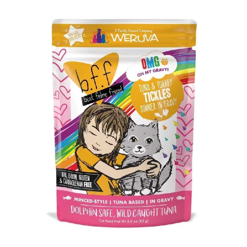 Weruva BFF Tuna & Turkey Tickles Recipe Single Pouches Wet Cat Food