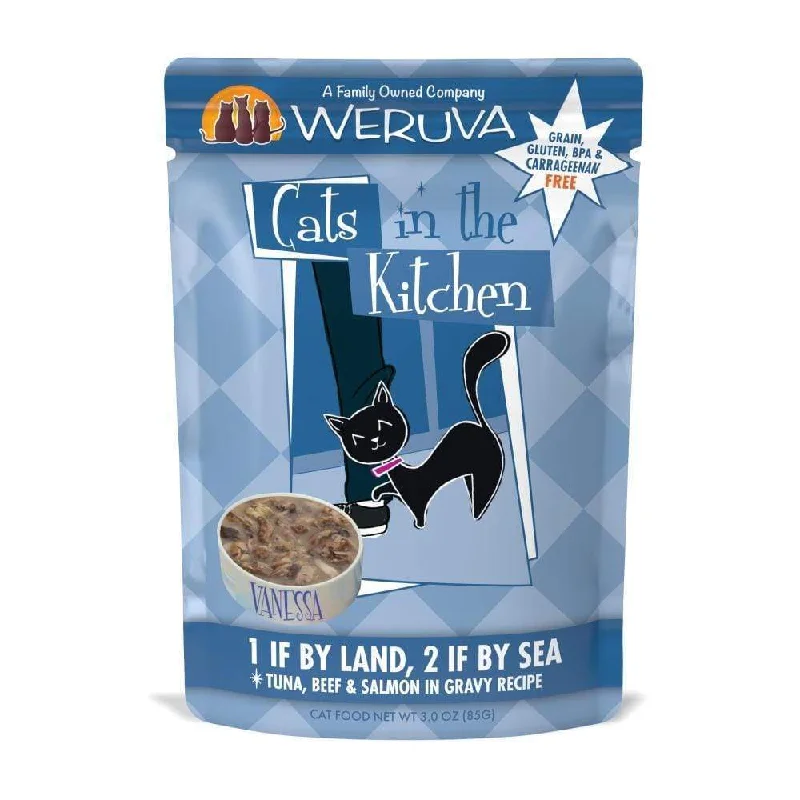 Weruva Cats In the Kitchen 1 If by Land 2 If by Sea Single Pouches Wet Cat Food