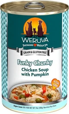 Weruva Funky Chunky Chicken Soup with Pumpkin Canned Dog Food